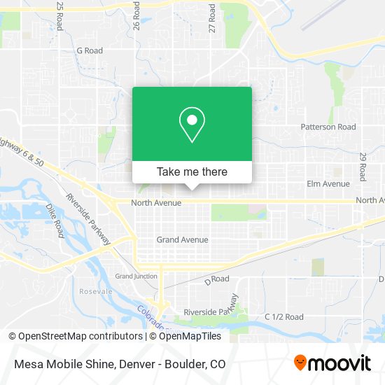 Mesa Mobile Shine map