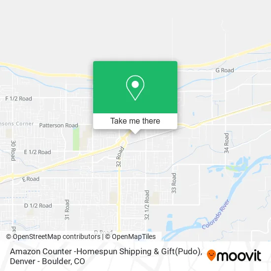Mapa de Amazon Counter -Homespun Shipping & Gift(Pudo)