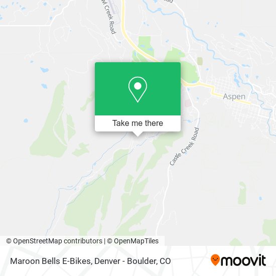 Mapa de Maroon Bells E-Bikes