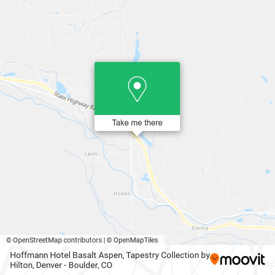 Hoffmann Hotel Basalt Aspen, Tapestry Collection by Hilton map