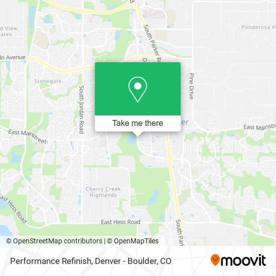 Performance Refinish map