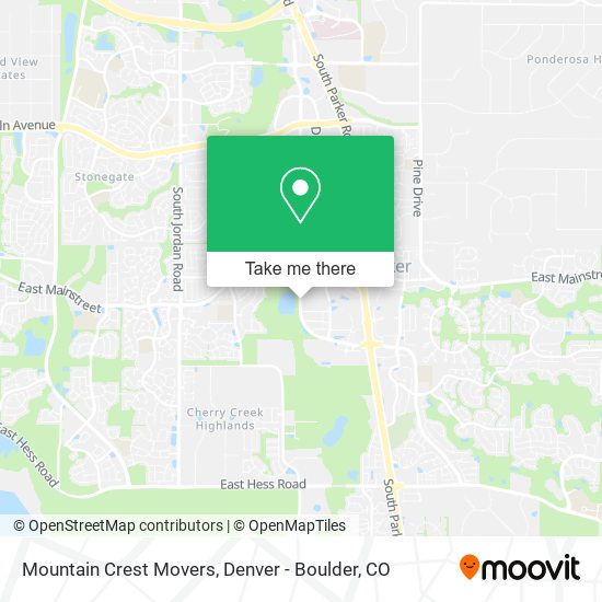 Mountain Crest Movers map