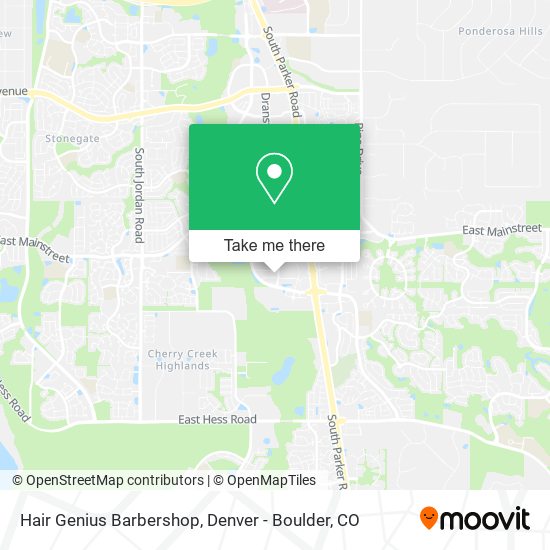 Mapa de Hair Genius Barbershop