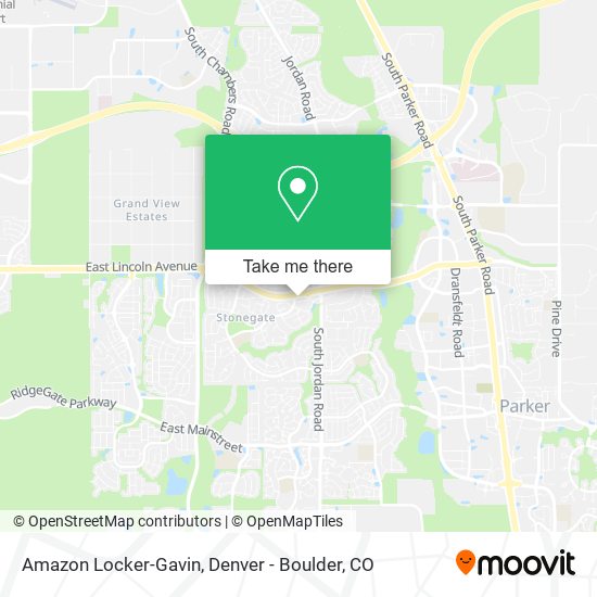 Mapa de Amazon Locker-Gavin