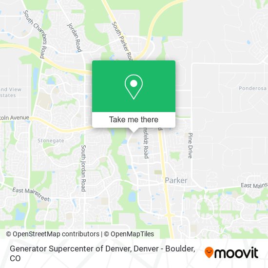 Mapa de Generator Supercenter of Denver