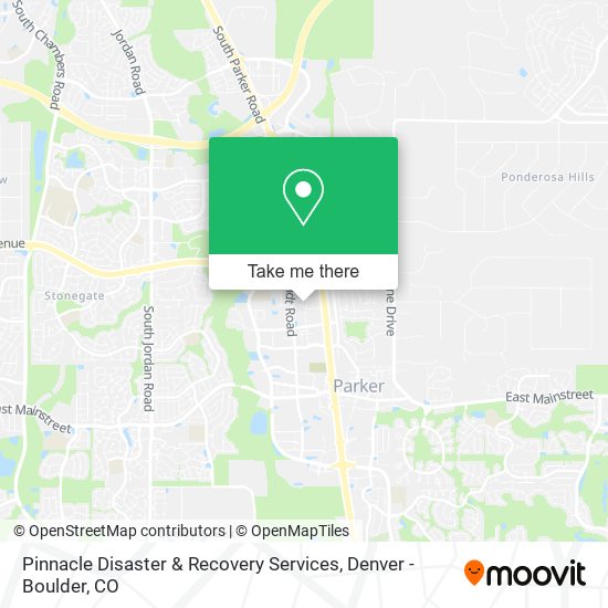Pinnacle Disaster & Recovery Services map