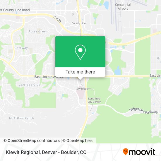 Mapa de Kiewit Regional