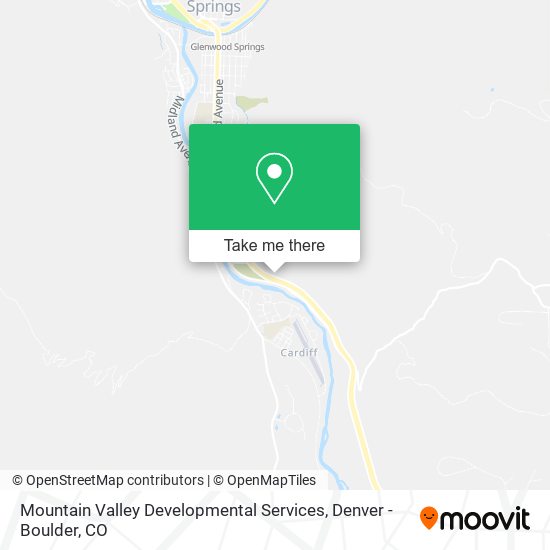 Mountain Valley Developmental Services map