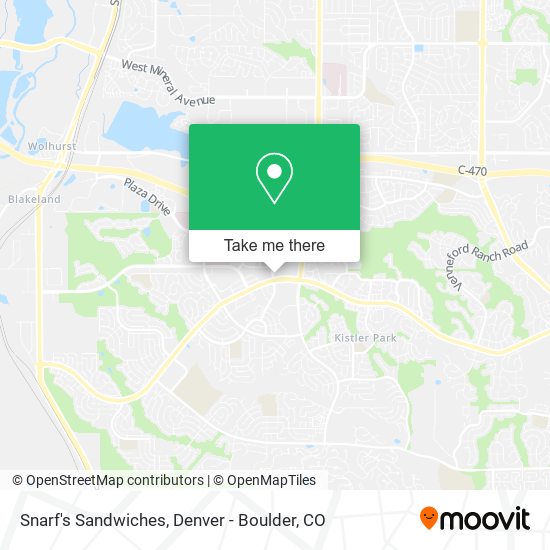 Mapa de Snarf's Sandwiches