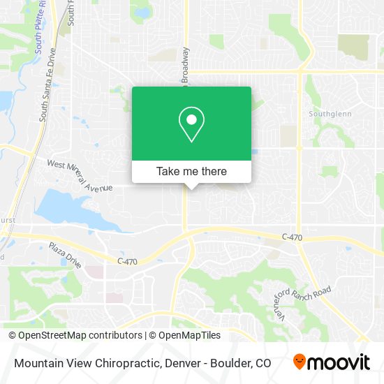 Mountain View Chiropractic map
