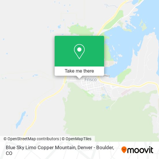Blue Sky Limo Copper Mountain map