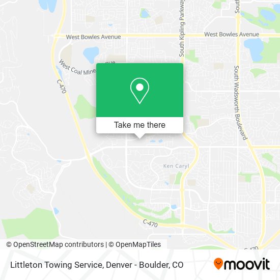 Littleton Towing Service map