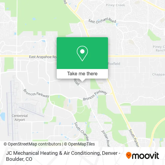 JC Mechanical Heating & Air Conditioning map