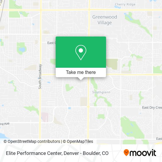 Mapa de Elite Performance Center