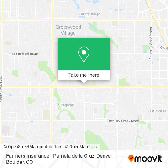 Farmers Insurance - Pamela de la Cruz map