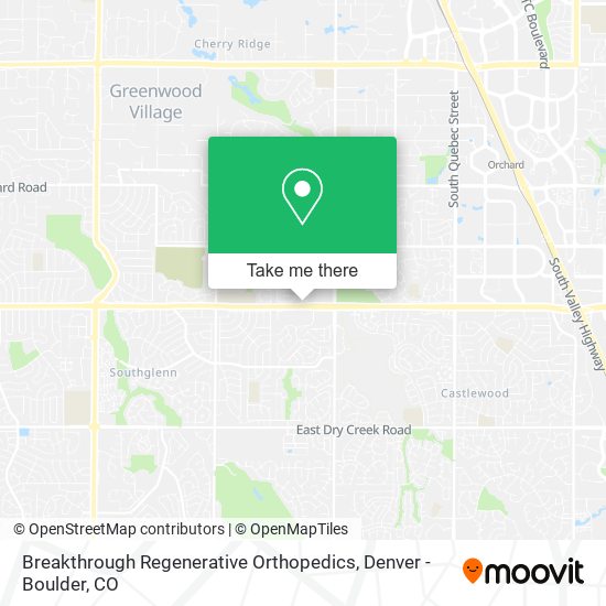 Breakthrough Regenerative Orthopedics map