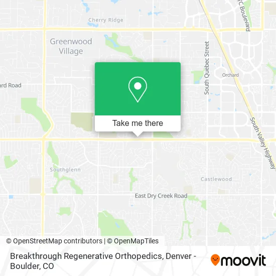 Breakthrough Regenerative Orthopedics map
