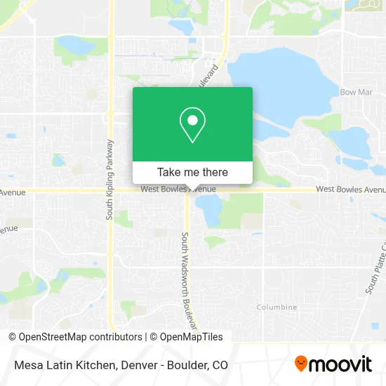 Mesa Latin Kitchen map