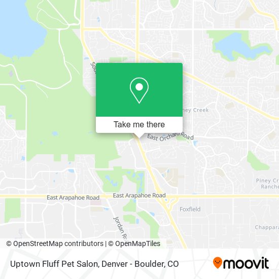 Mapa de Uptown Fluff Pet Salon