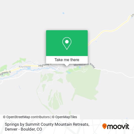 Springs by Summit County Mountain Retreats map