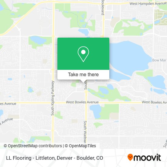 LL Flooring - Littleton map