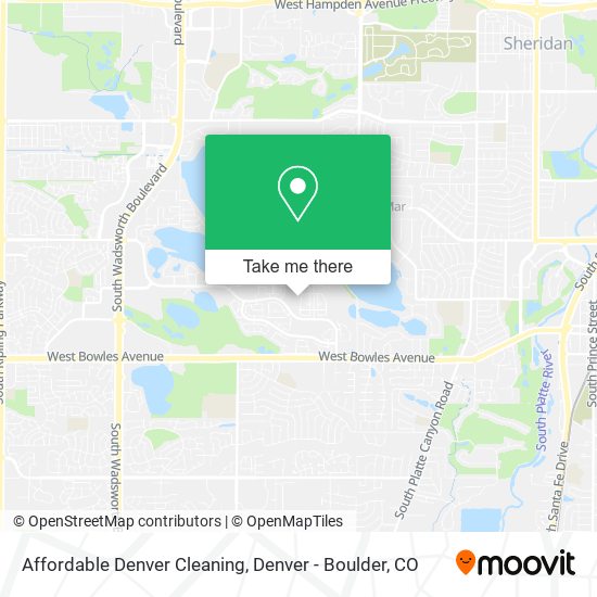 Affordable Denver Cleaning map