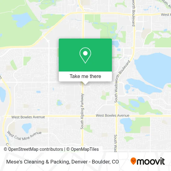 Mese's Cleaning & Packing map