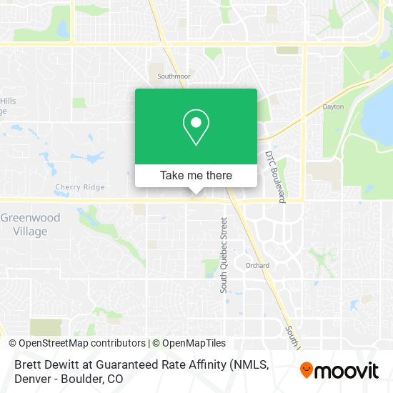 Mapa de Brett Dewitt at Guaranteed Rate Affinity