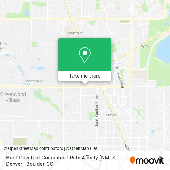 Brett Dewitt at Guaranteed Rate Affinity map