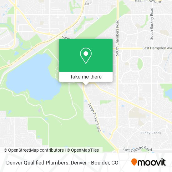 Denver Qualified Plumbers map