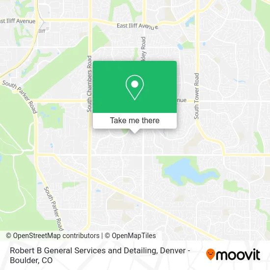Robert B General Services and Detailing map
