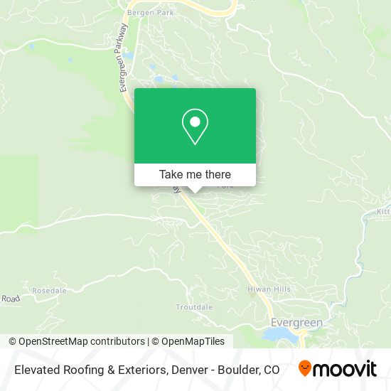 Elevated Roofing & Exteriors map