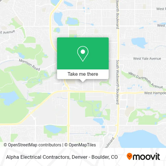 Alpha Electrical Contractors map