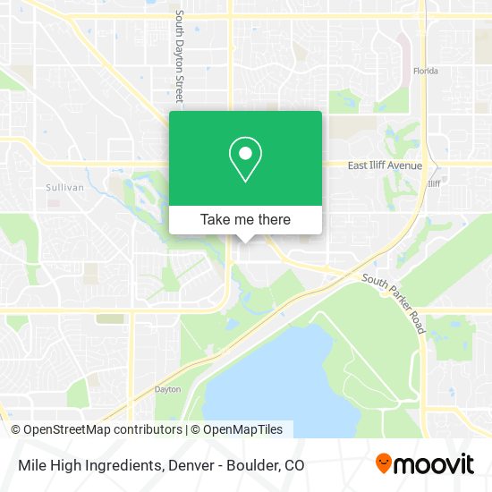 Mile High Ingredients map