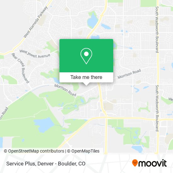 Service Plus map
