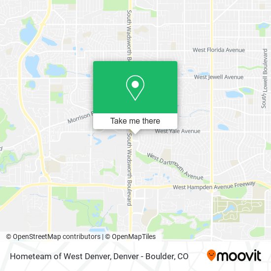 Mapa de Hometeam of West Denver