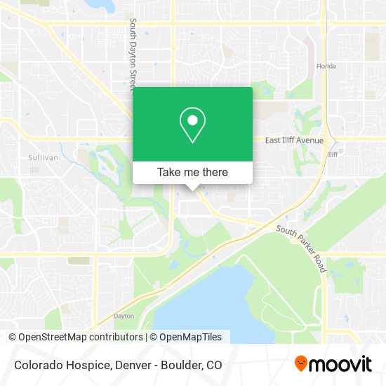 Colorado Hospice map