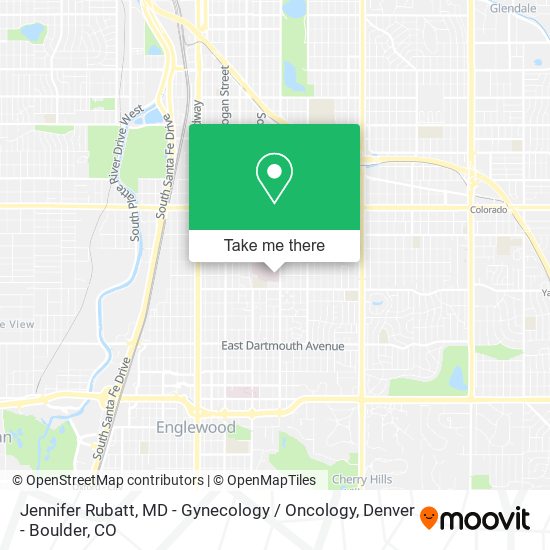 Jennifer Rubatt, MD - Gynecology / Oncology map
