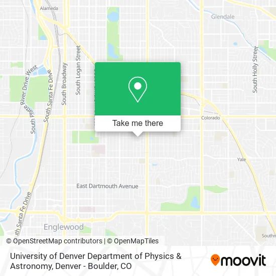 University of Denver Department of Physics & Astronomy map