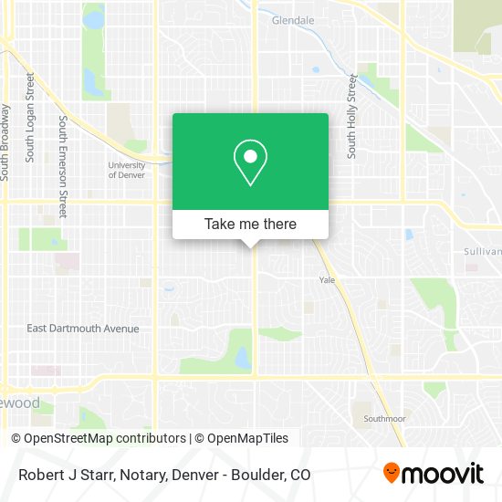 Mapa de Robert J Starr, Notary
