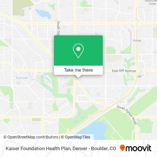 Kaiser Foundation Health Plan map