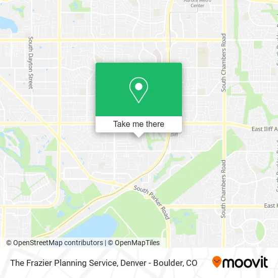 The Frazier Planning Service map
