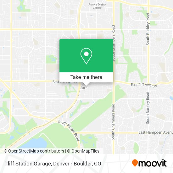 Iliff Station Garage map