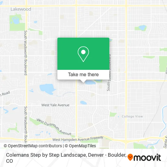 Colemans Step by Step Landscape map