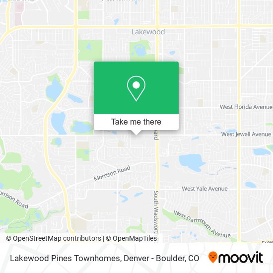 Mapa de Lakewood Pines Townhomes