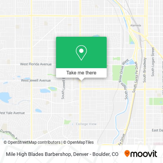 Mapa de Mile High Blades Barbershop