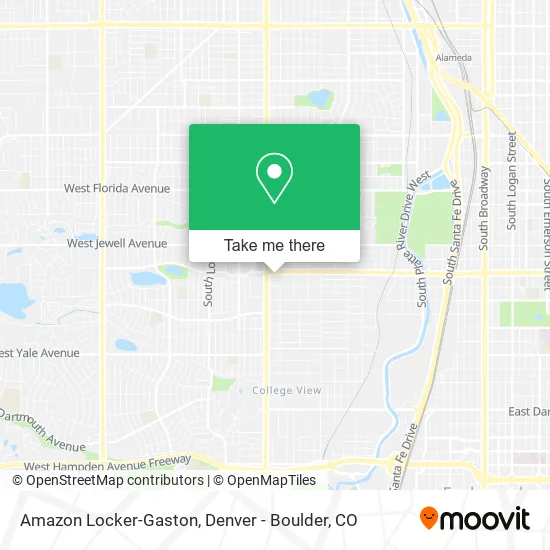 Amazon Locker-Gaston map