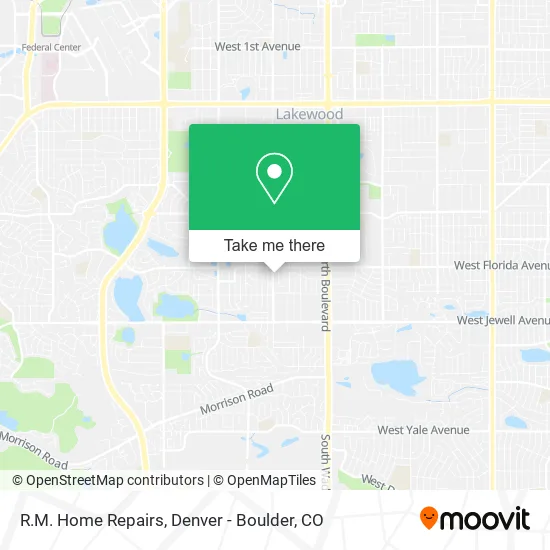 R.M. Home Repairs map
