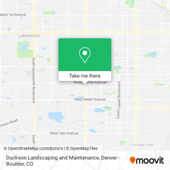 Duckson Landscaping and Maintenance map