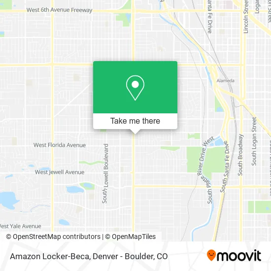 Amazon Locker-Beca map